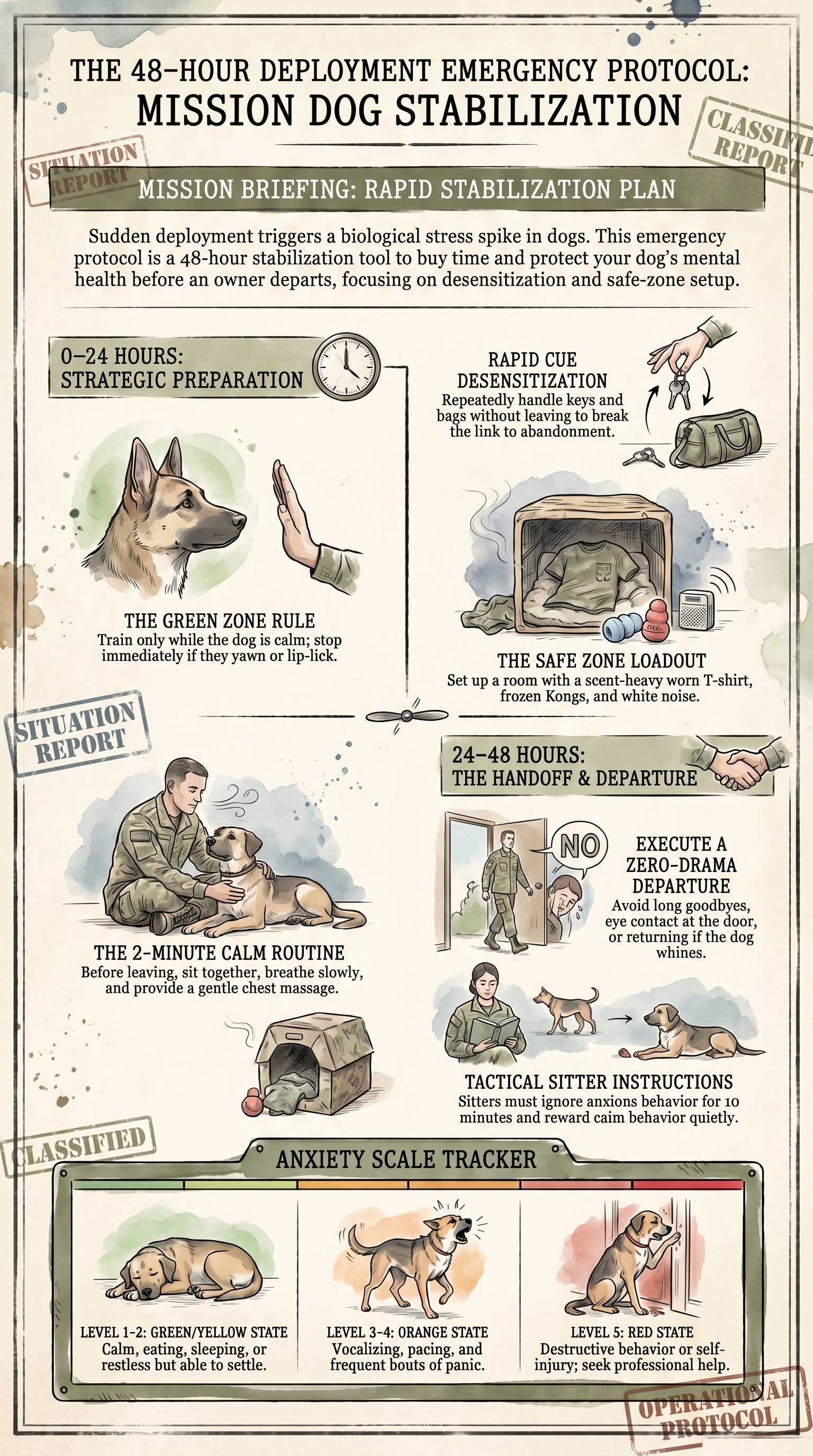 The 48-Hour Deployment Emergency Protocol — Mission Dog Stabilization
